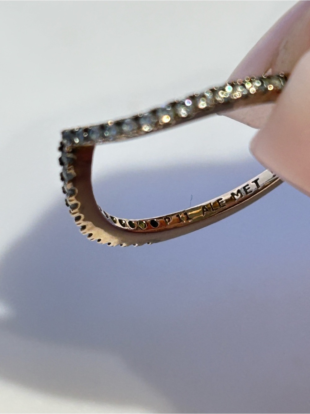 Pandora Wishbone Ring Size 52/ US 6 - Picture 3 of 8